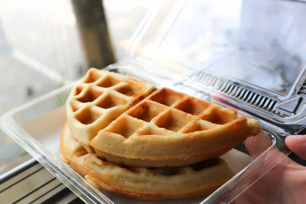 Plastik Kutu Waffle — Stok fotoğraf