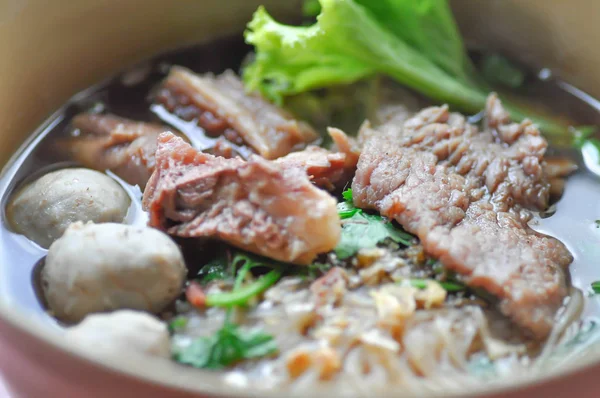 Chinese Noodle Beef Noodle Vegetable — Stock Photo, Image