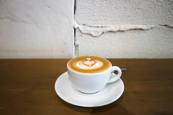 Koffie Warme Koffie Warme Cappuccino Hete Latte — Stockfoto