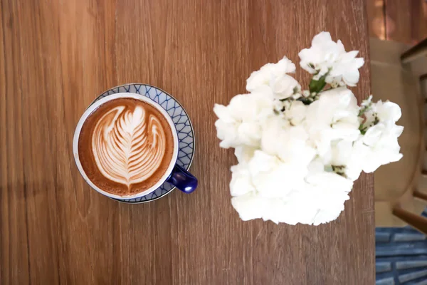 Kahve Sıcak Kahve Veya Sıcak Cappuccino Veya Sıcak Latte — Stok fotoğraf