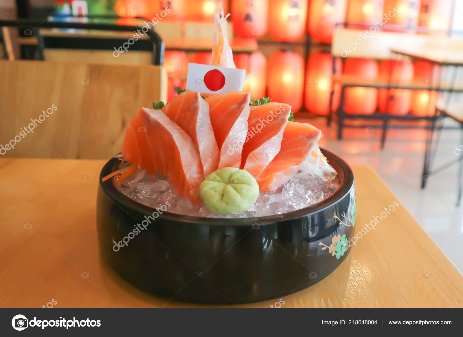 Raw Salmon Sliced Salmon Japanese Food — Stock Photo © jobrestful