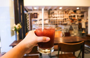 buzlu çay veya berry üzüm çay tablo