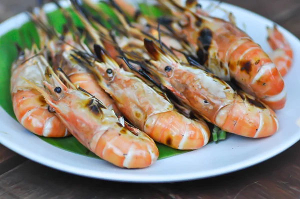 grilled shrimp or grilled prawn or barbecued shrimp