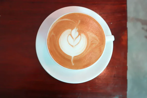 Heißer Kaffee Oder Heißer Mokka Oder Heißer Cappuccino — Stockfoto