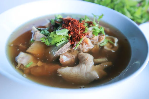 Soupe Épicée Soupe Bœuf Soupe Thaïlandaise — Photo