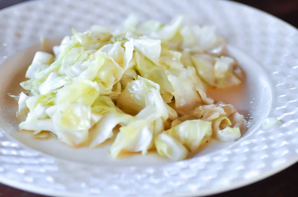 Plato Verduras Fritas Repollo Frito —  Fotos de Stock