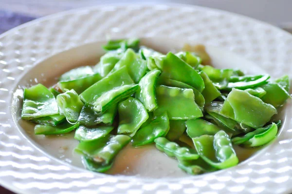 Stir Fried Vegetable Stir Fried Green Peas Dish — Stock Photo, Image