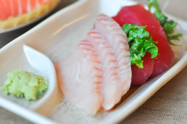 Rauwe Vis Rauwe Tonijn Japans Eten — Stockfoto