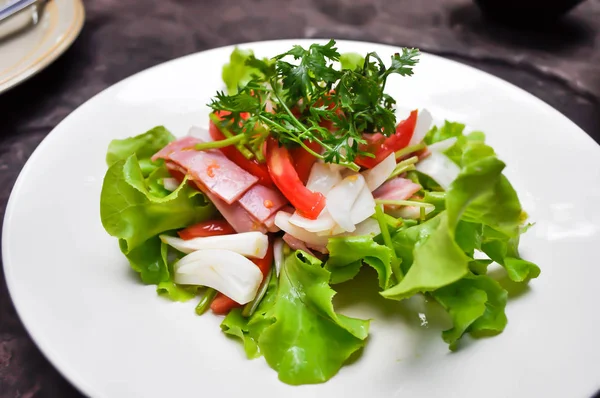 Salade Salade Jambon Légumes — Photo
