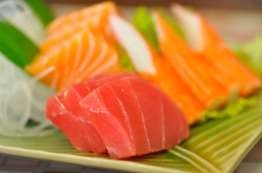 sashimi, çiğ balık veya ham ton balığı