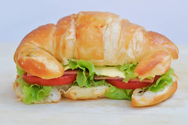 Croissant Croissant Broodje Broodje Kaas — Stockfoto