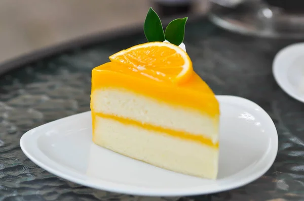 Orange Cake Cake Piece Cake — Stock Photo, Image