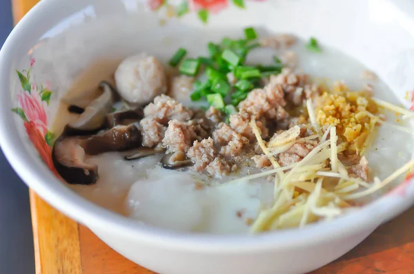 Rice Gruel Rice Porridge Congee — Stock Photo, Image