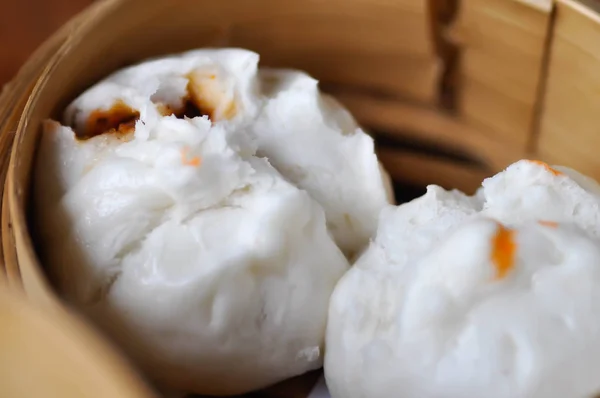 Chiński Nadziewane Bun Gotowane Parze Dumpling Lub Chinese Dumpling Nadziewane — Zdjęcie stockowe