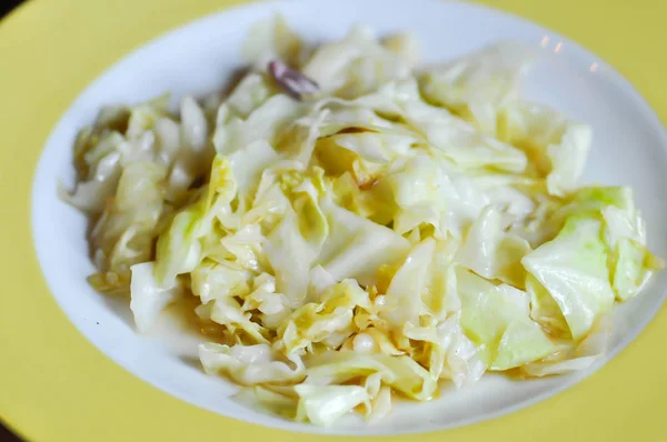 Stir-fried vegetable, stir-fried cabbage — Stock Photo, Image