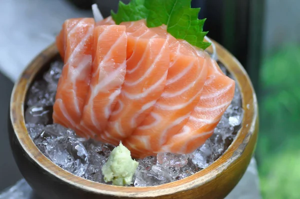 Somon crud, sashimi sau somon feliat — Fotografie, imagine de stoc