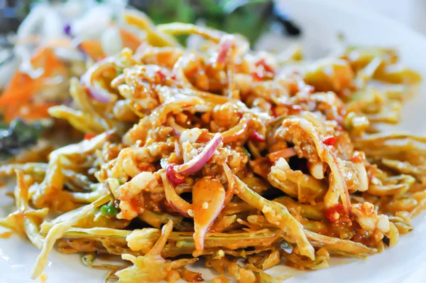 Fried vegetable salad or vegetable salad — Stock Photo, Image