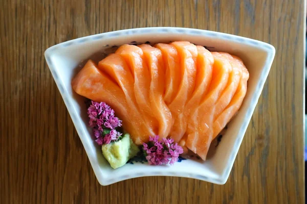 Somon crud, sashimi sau somon feliat — Fotografie, imagine de stoc