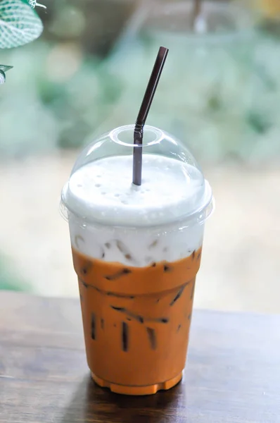 Té helado, té con leche o té tailandés —  Fotos de Stock