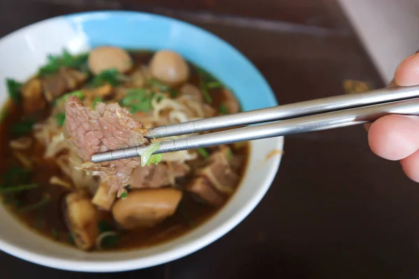 Noodle, Chinese noodle or beef noodle — Stock Photo, Image