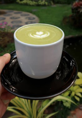 yeşil çay veya matcha yeşil çay, matcha latte