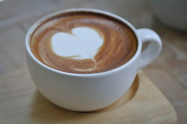 Hot Cappuccino Hot Coffee Latte — Stock Photo, Image