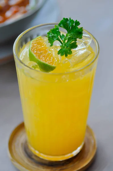 Juice Orange Juice Orange Topping — Stock Photo, Image