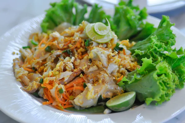 Noodles Stir Fried Noodles Egg Vegetable — Stock Photo, Image