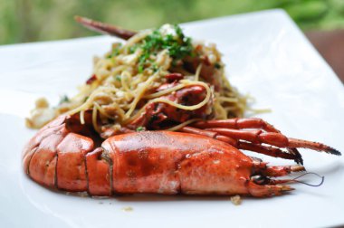 Spagetti, ıstakoz spagetti ya da karides spagettisi.