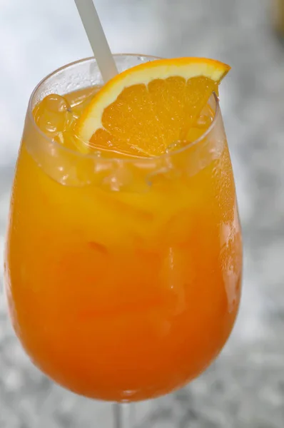 Juice Orange Juice Orange Topping — Stock Photo, Image