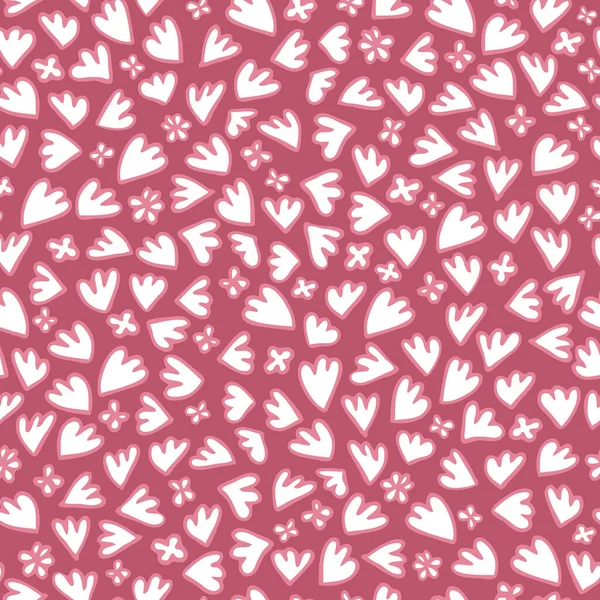 Vector abstracto flores y hojas sin costura patrón impresión fondo. — Archivo Imágenes Vectoriales