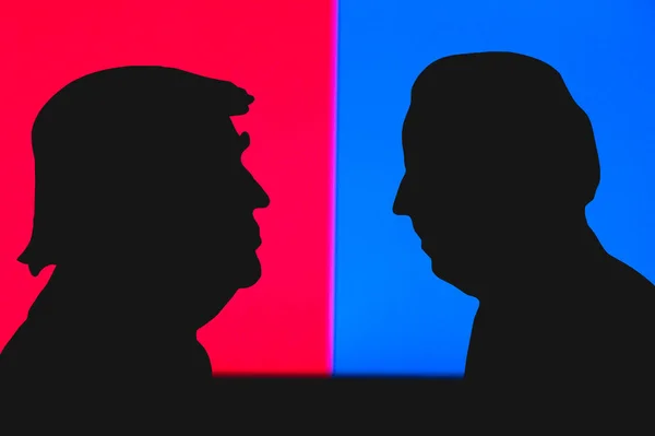 New York Usa Jun 2020 Silhouette Republican Candidate Donald Trump — Stock Photo, Image