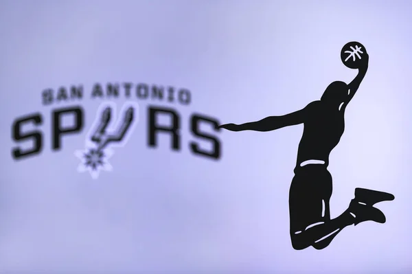 New York Usa Jun 2020 San Antonio Spurs Basketklubb Logotyp — Stockfoto