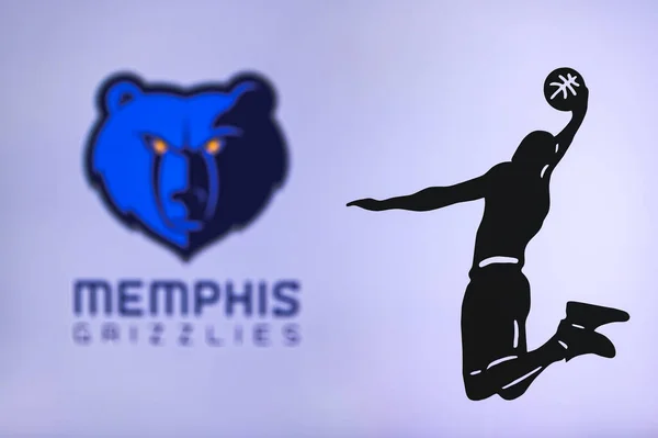 New York Usa Jun 2020 Memphis Grizzlies Basketbal Club Logo — Stockfoto