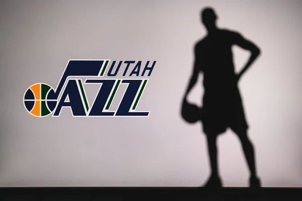 New York Usa Jun 2020 Utah Jazz Logo Van Professionele — Stockfoto