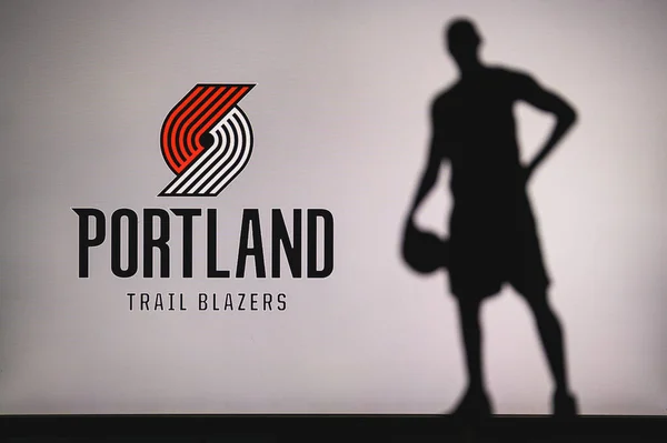 New York Usa Jun 2020 Λογότυπο Portland Trail Blazers Της — Φωτογραφία Αρχείου