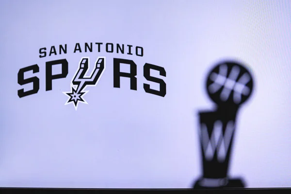 New York Usa Jun 2020 San Antonio Spurs Basketklubb Vita — Stockfoto