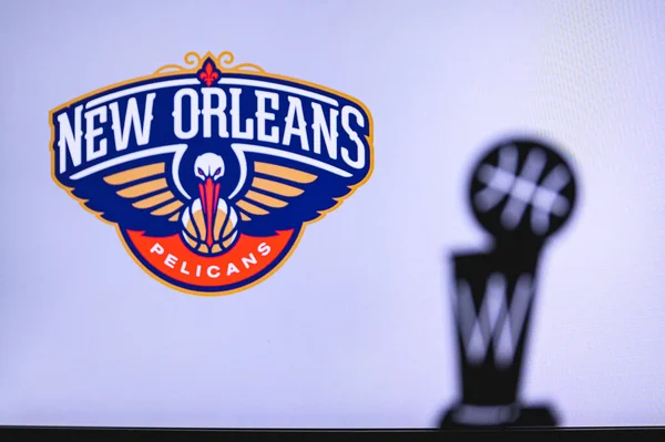 New York Usa Jun 2020 New Orleans Pelicans Basketklubb Vita — Stockfoto