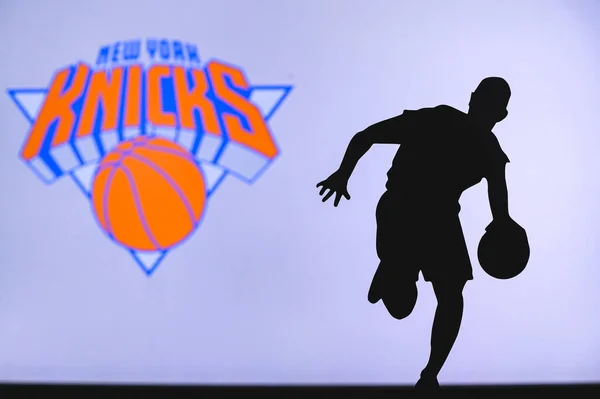 New York Usa Juin 2020 Logo Club Basket Des Knicks — Photo