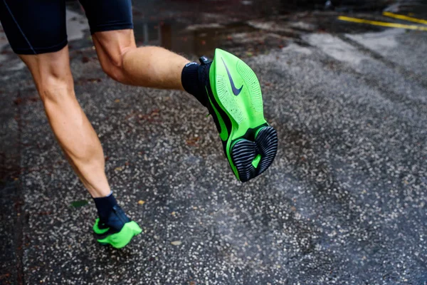 Rom Italien Juni 2020 Nike Laufschuhe Alphafly Next Umstrittener Grüner — Stockfoto