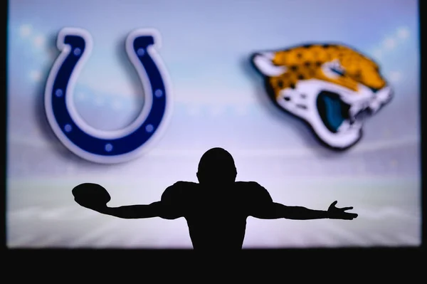 Indianapolis Colts Vastaan Jacksonville Jaguars Nfl Peli American Football Leaguen — kuvapankkivalokuva