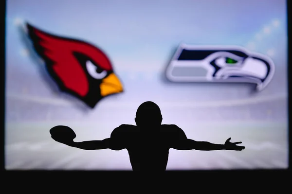 Arizona Cardinals Seattle Seahawks Juego Nfl Partido Liga Americana Fútbol — Foto de Stock