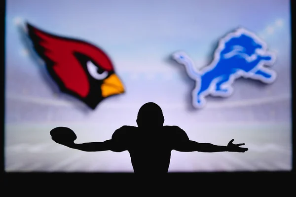 Arizona Cardinals Kontra Detroit Lions Nfl Játék Amerikai Futball Liga — Stock Fotó