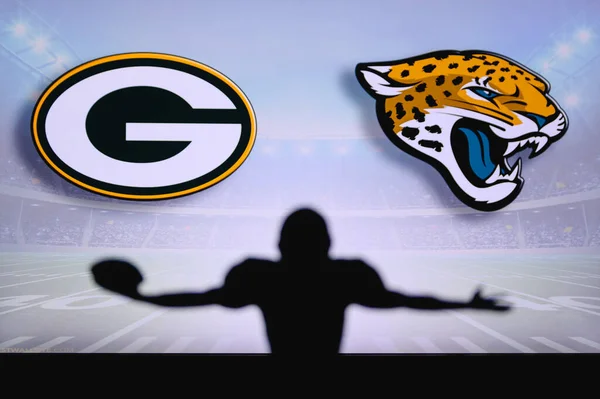 Green Bay Packers Contre Jacksonville Jaguars Nfl Game Match American — Photo