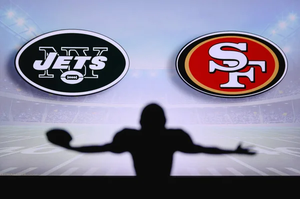 New York Jets Tegen San Francisco 49Ers Nfl Wedstrijd American — Stockfoto