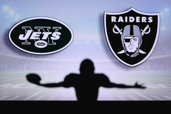 New York Jets Mot Las Vegas Raiders Nfl Matchen Amerikansk — Stockfoto