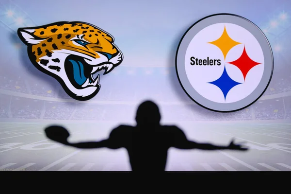 Jacksonville Jaguars Kontra Pittsburgh Steelers Gra Nfl Mecz Ligi Futbolowej — Zdjęcie stockowe