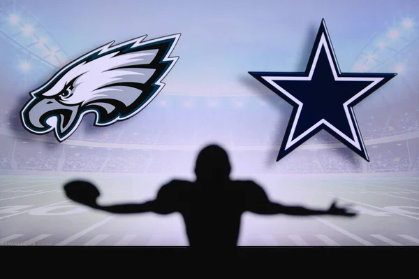 Philadelphia Eagles Gegen Dallas Cowboys Nfl Spiel American Football Liga — Stockfoto