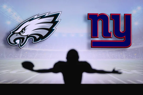 Philadelphia Eagles New York Giants Jogo Nfl Jogo Liga Americana — Fotografia de Stock