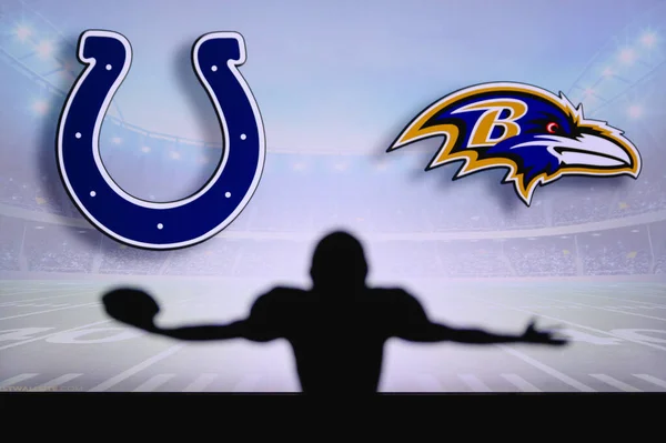 Indianapolis Colts Baltimore Ravens Nfl Wedstrijd American Football League Wedstrijd — Stockfoto